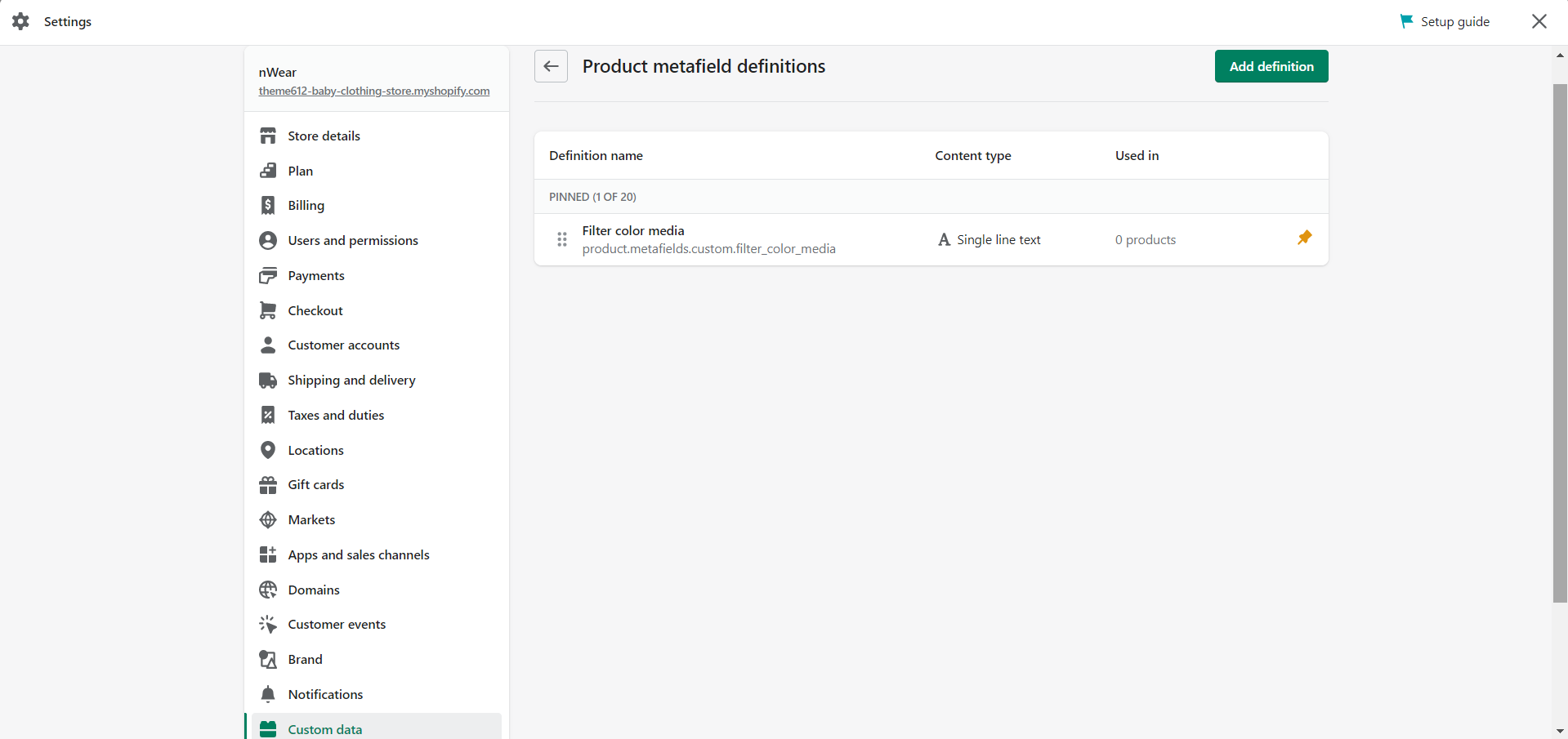 How to manage Filter Color Media using meta fields? - Zemez Support